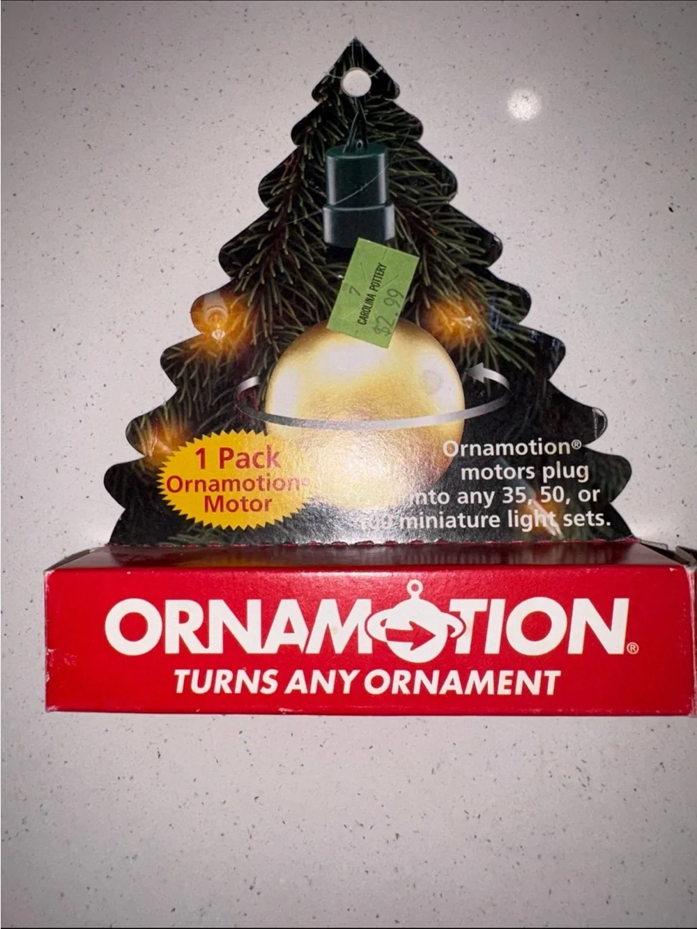 ORNAMOTION Ornamotor Vintage Christmas Ornament Spinning Motors 1980’s